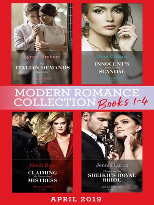 cover image of Modern Romance April 2019 Books 1-4